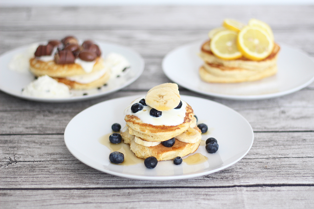 Pancakes drei verschiedene Arten