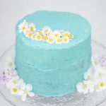 Torte mit Gänseblümchen