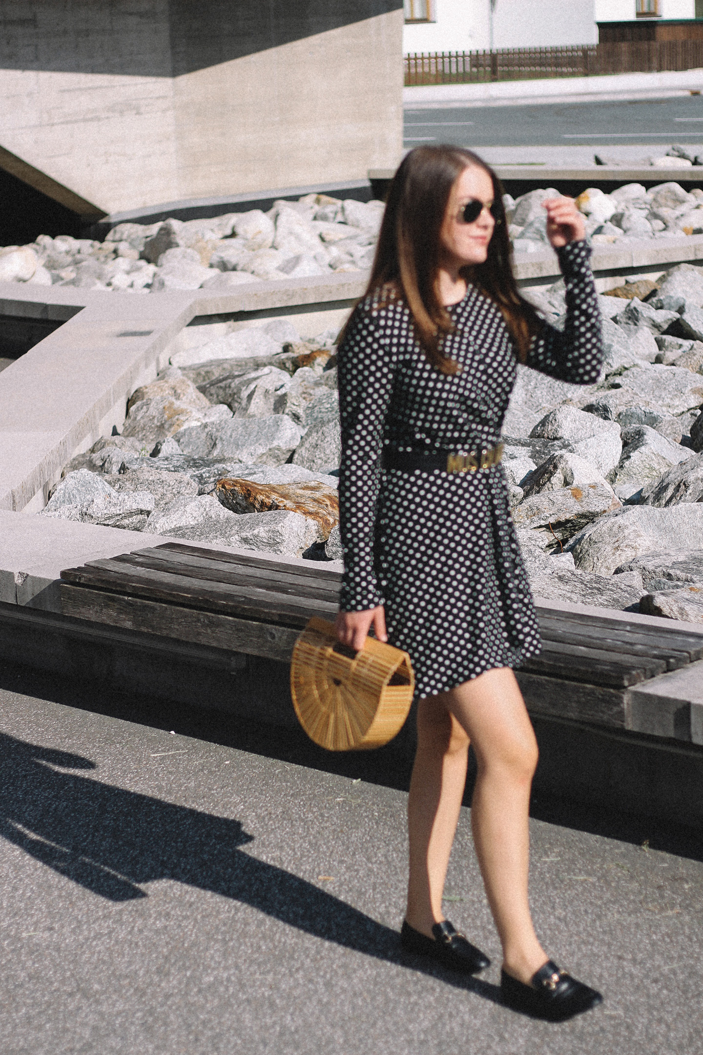 POLKA DOT WRAP DRESS